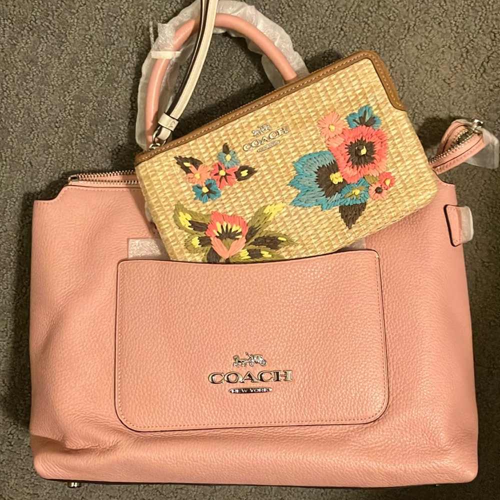 NWT! Coach Pbl Leather Emma Satchel 2 set-Price drop for Fri Feb 7 only